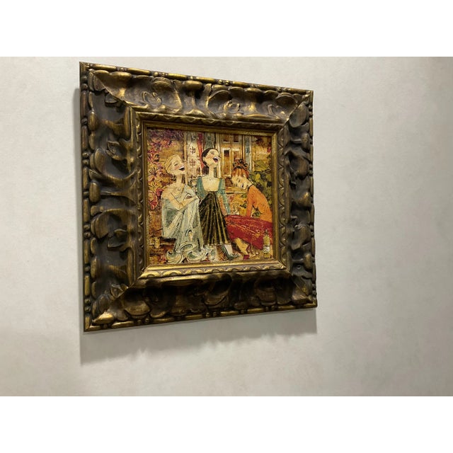 2000 - 2009 Vintage Framed Kathy Womack Women and Wine Seventeenth Edition Print For Sale - Image 5 of 9