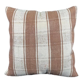 Turkish Hemp Pillow Cushion Natural Beige Brown Pillow Cushion Cover 24x24 For Sale