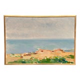 Eric Elfvén, Coast, 1950s, Oil Painting on Panel, Framed For Sale