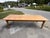Apricot Custom Made Pine Harvest Table For Sale - Image 8 of 11