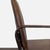 Brown Leather Buckle Lounge Chair With Curved Wooden Frame For Sale In San Francisco - Image 6 of 11