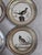 1950s Frank Whiting Sterling Silver and Porcelain Game Bird Coasters by Dennis Puleston - Set of Six For Sale In Portland, ME - Image 6 of 14