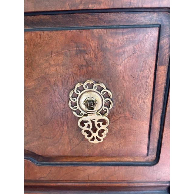 Spanish 1920s Berkey & Gay Spanish Colonial Revival Walnut Server Cabinet For Sale - Image 3 of 11