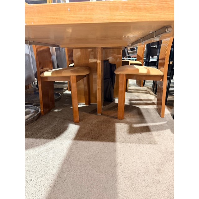 Pietro Costantini Tan Zebrawood Dining Set For Sale In Las Vegas - Image 6 of 7