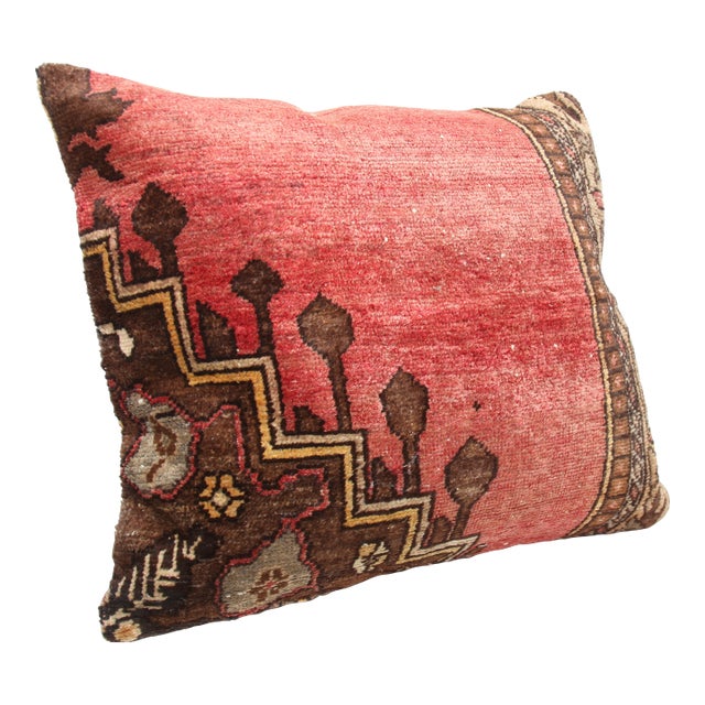 Tribal Vintage Hand Knotted Rug Pillow Cover - 26'' X 28'' For Sale