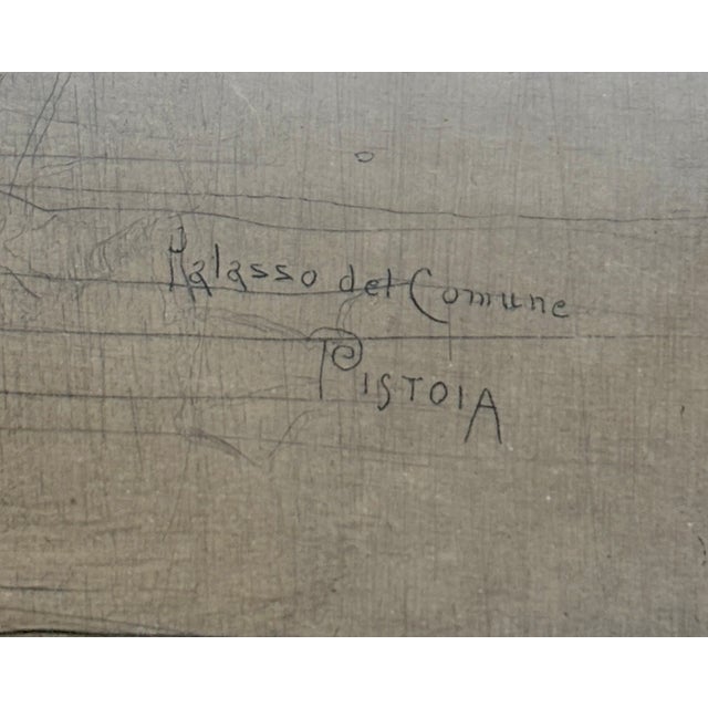 Late 19th Century Joseph Pennell Signed Etching “Piazza Del Comune, Pistoia Italy” 1883 Architectural Print For Sale - Image 5 of 6