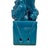 Cerulean Vintage Chinese Porcelain Turquoise Foo Dog Figurines - A Pair For Sale - Image 8 of 10