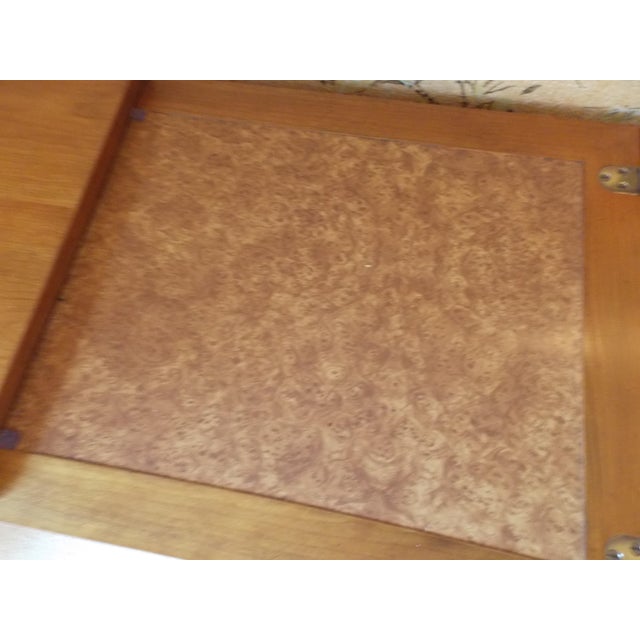 Kindel Furniture 1960s French Regency Cherry Wood Flip Top Rolling Bar Cabinet by Kindel For Sale - Image 4 of 8