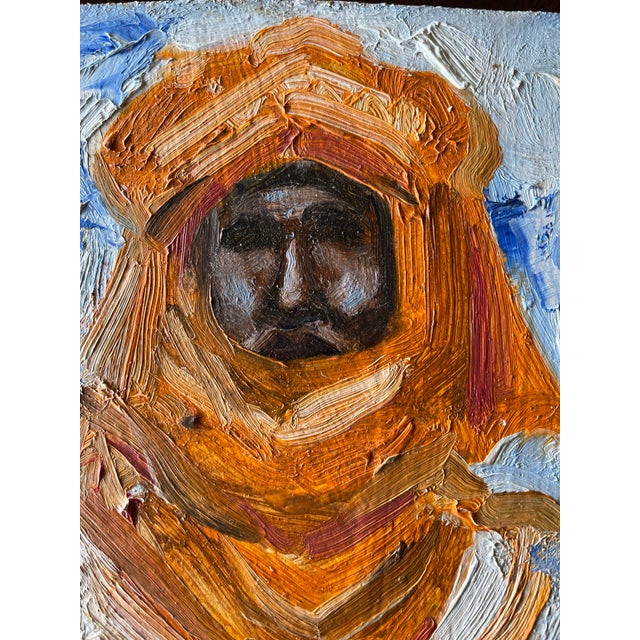Original oil on canvas by noted Denver artist Bob Ragland (1938–2021), signed and dated 2006. This expressive portrait...