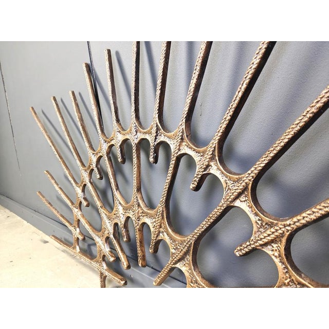 Brutalist Large Burtalist Wall Sculpture, 1970s For Sale - Image 3 of 11