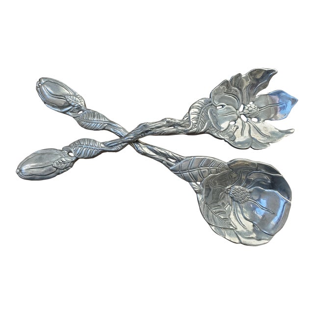 Vintage Arthur Court Magnolia Serving Set - Pair For Sale