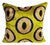 Large Silk Cushion Cover with Eye Design, 2000s For Sale