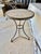 French Late 19th Century French Iron and Stone Bistro Garden Table For Sale - Image 3 of 12