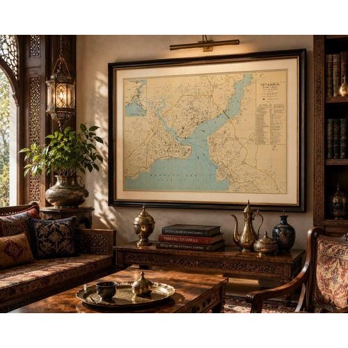 Vintage Tourist Map of Istanbul, 1950 For Sale - Image 10 of 12