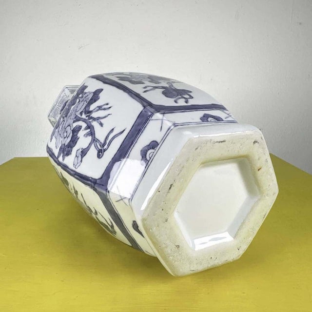 Chinese White Ceramic Vase For Sale - Image 6 of 8