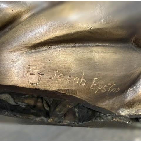 Late 20th Century Mid-Century Modern Bronze Sculpture by Jacob Epstein (1921-2003) For Sale - Image 5 of 8