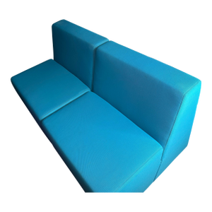 Steelcase Turnstone Campfire Big Lounge Loveseat Sofa in Turquoise