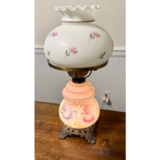 Mid 20th Century Electric Hurricane Lamp For Sale - Image 6 of 12