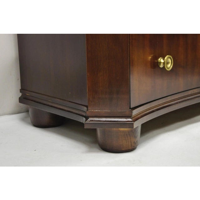 Henredon Empire Neoclassical Marble Top Mahogany 4 Drawer Dresser Chest Commode For Sale In Philadelphia - Image 6 of 12