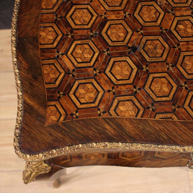 Wood 19th Century Napoleon III Inlaid Sewing Table, 1880s For Sale - Image 7 of 12