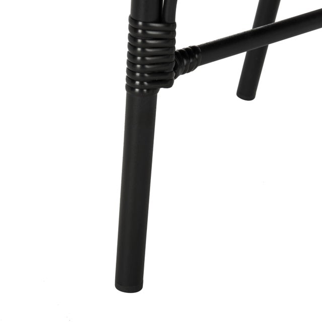 Black Stacking Side Chair in Black - a Pair For Sale - Image 8 of 10