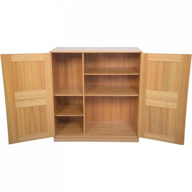 Vintage Cabinet in Elm by Mogens Koch, 1970s For Sale - Image 4 of 16