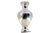 Rounded Silver Vase with Engraved Floral Rim Motifs For Sale - Image 9 of 9