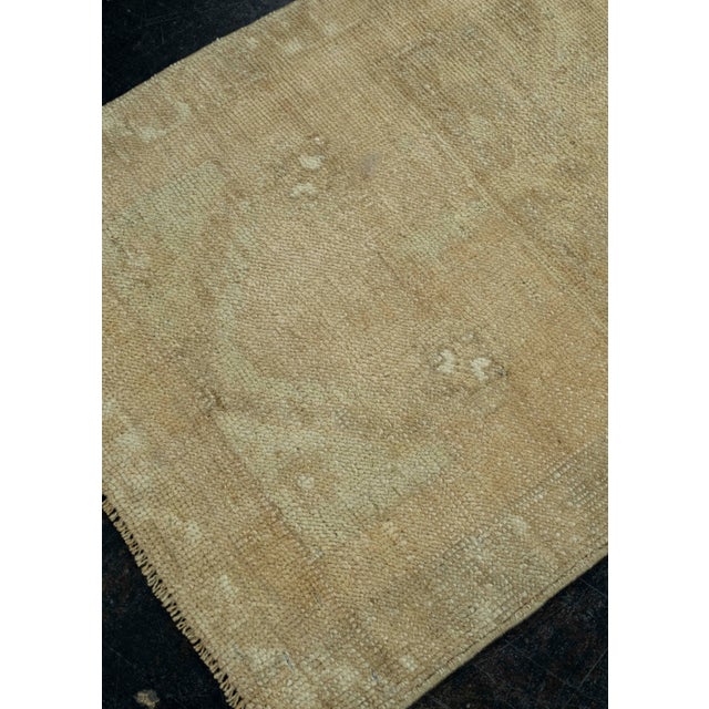 Early 21st Century Turkish Mini Rug Oriental Hand Knotted Vintage Rug 1'9" x 3' #16431 For Sale - Image 5 of 8
