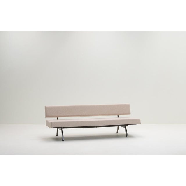Sofa bed by Rito Valla for IPE Bologna, Italy 1960s. with one simple movement, you can turn this sofa in to a bed. Metal...