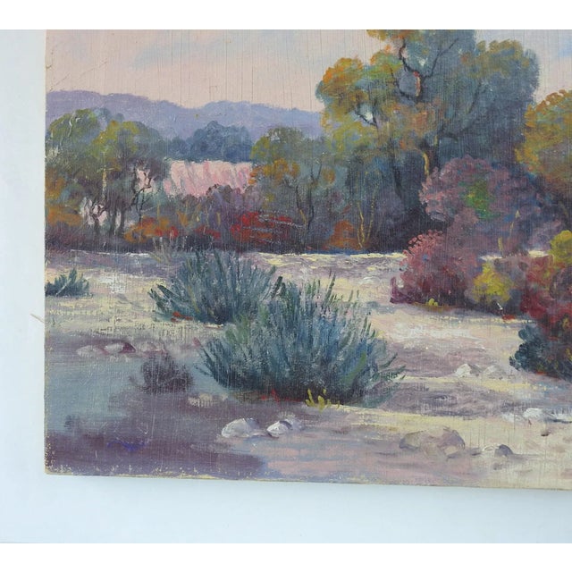 Rustic Vintage High Desert Landscape Painting For Sale - Image 3 of 4