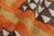 Textile Rug and Kilim’s Navajo Style Rug in Orange and Brown With Geometric Patterns For Sale - Image 7 of 8