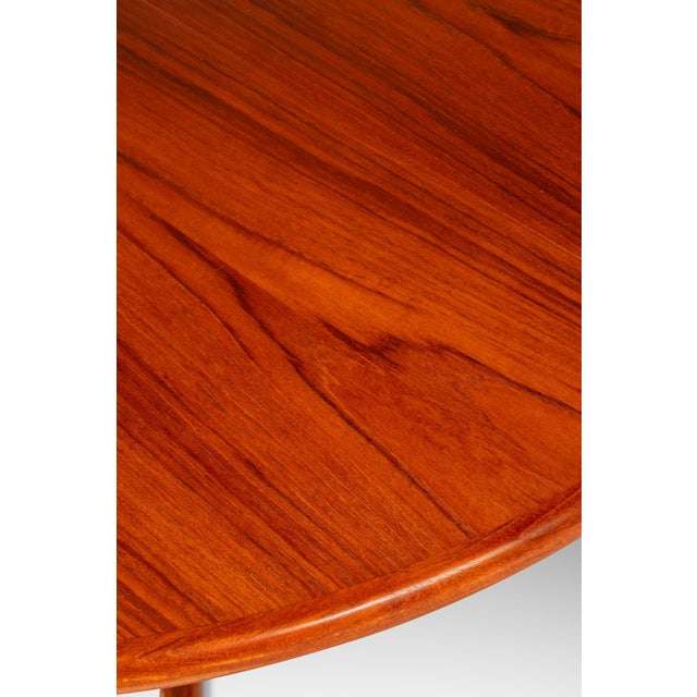 Danish Mid-Century Modern Extension Dining Table in Teak W/ Two Leaves by Skovby Møbelfabrik, Denmark, C. 1970s For Sale - Image 14 of 18