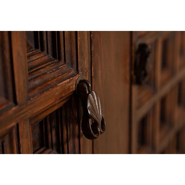 Spanish Brutalist Sideboard in Mahogany, 1960 For Sale - Image 14 of 18