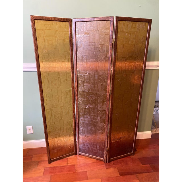 Mid-Century Modern Mid Century Modern Saftiplas Three-Panel Room Divider For Sale - Image 3 of 13