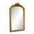 French Rococo Gilt Mirror – Ornate Gold Leaf Frame With Birds & Nature Details For Sale