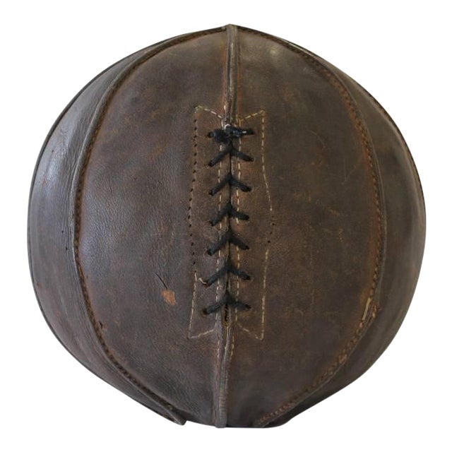 Antique Leather Sport Ball Chairish