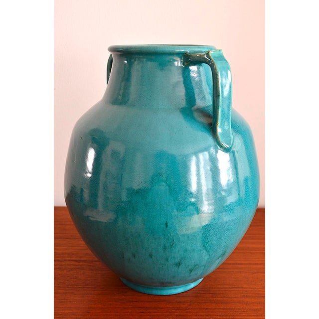 Scandinavian Art Deco Ceramic Vase, 1920s For Sale - Image 4 of 10