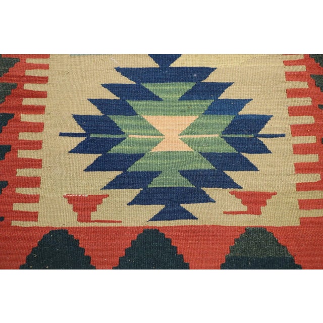 Vintage Persian Shiraz Kilim Rug - 02'00 X 02'10 For Sale - Image 4 of 9