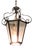 Arts & Crafts Wrought Iron Lantern in Glass, 1900s For Sale