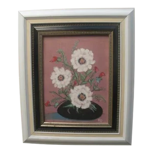 Mid 20th Century Modern Floral Still Life Painting