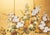 1960s "Autumn Flowers" by Kazuko Chiyo Sasaki, C. 1960s Painted Silk Byobu Screen For Sale - Image 5 of 17