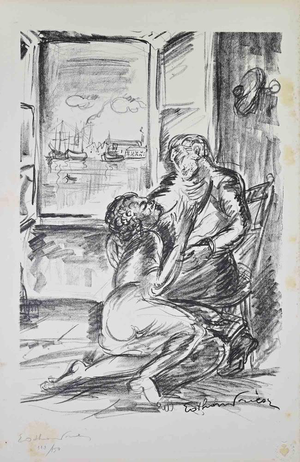 Othon Friesz, Sailor and Prostitute, 1927, Lithograph