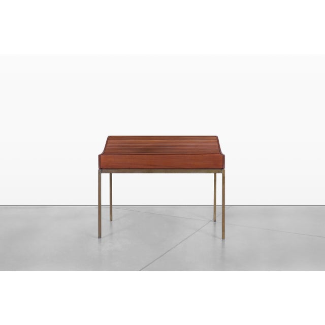 Mid-Century Modern Mid-Century Walnut Roll-Top Desk by John Kapel for Glenn of California For Sale - Image 3 of 14