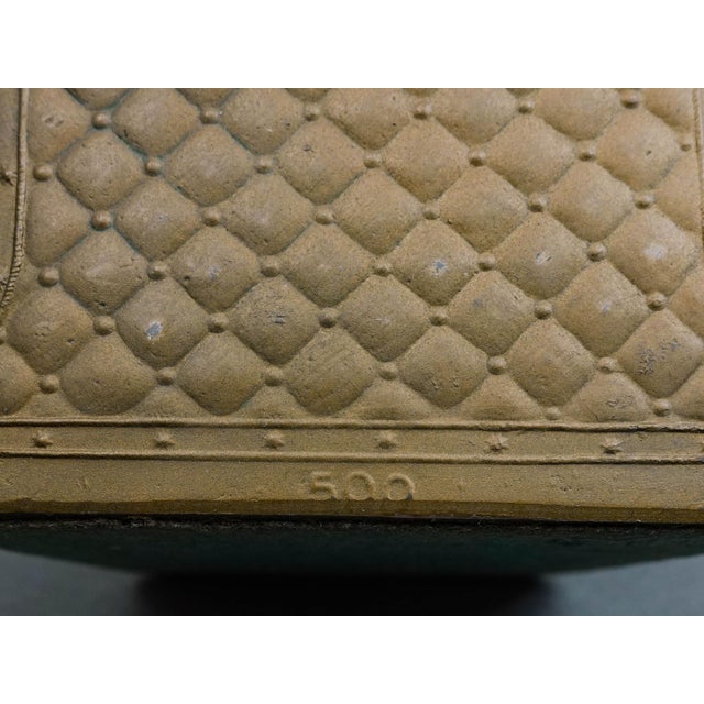 Loie Fuller Dancing Girl Flapper Spelt Bronze Pair of Bookends For Sale - Image 9 of 9