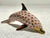 Herend MCM Herend Hand Painted Fishnet Hungarian Porcelain With 24k Gold Accents Dolphin For Sale - Image 4 of 6