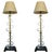 Moss Lighting Co. crafted exquisite acrylic floor lamps from 1950s in California, featuring intricate scrolling patterns....
