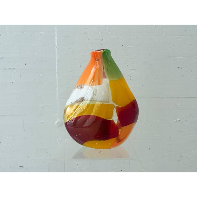 Studio Glass Vase fro Mdina Glass, Malta, 1970s For Sale - Image 3 of 17