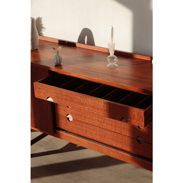 Large Scandinavian Danish Teak Sideboard, 1960s For Sale - Image 15 of 18