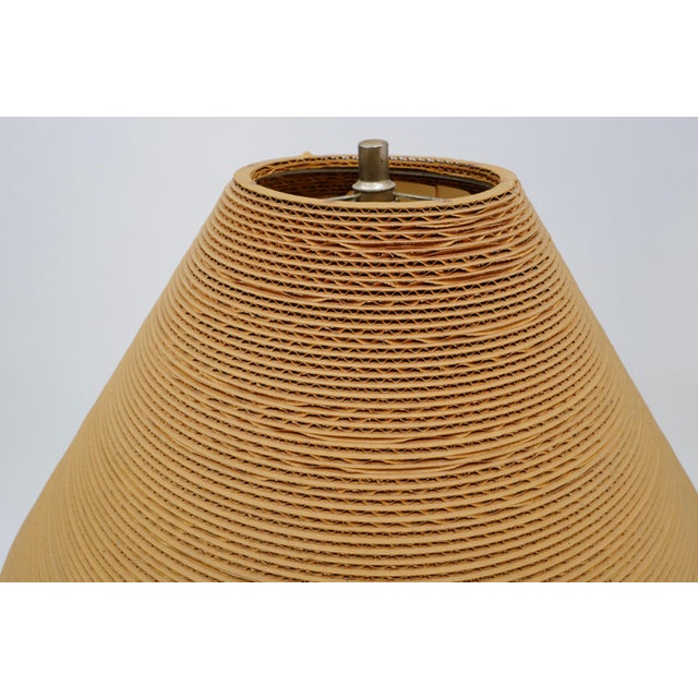 Wood Late 20th Century Cardboard Lamp by Gregory Van Pelt For Sale - Image 7 of 13