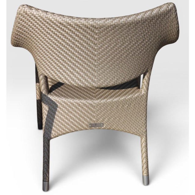 Janice Feldman for Janus Et Cie Amari Outdoor Low Back Lounge Chairs - Pair - Limestone Finish For Sale - Image 12 of 14